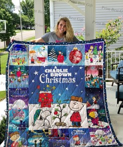 Charlie Brown Christmas Poster Cover Quilt Bedding Set for Holiday Season Fans