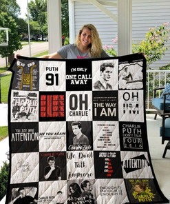 Charlie Puth T-shirt Collection Quilt - Great for Music Lovers