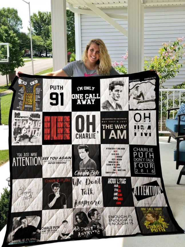 Charlie Puth T-shirt Collection Quilt - Great for Music Lovers