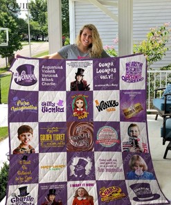 Charlie and the Chocolate Factory Quilt Blanket - Perfect for Book Lovers