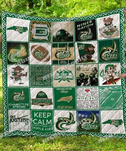 Charlotte 49ers Football Quilt Bedding Set for NFL Fans