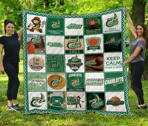 Charlotte 49ers Sports Team Quilt Bedding Set