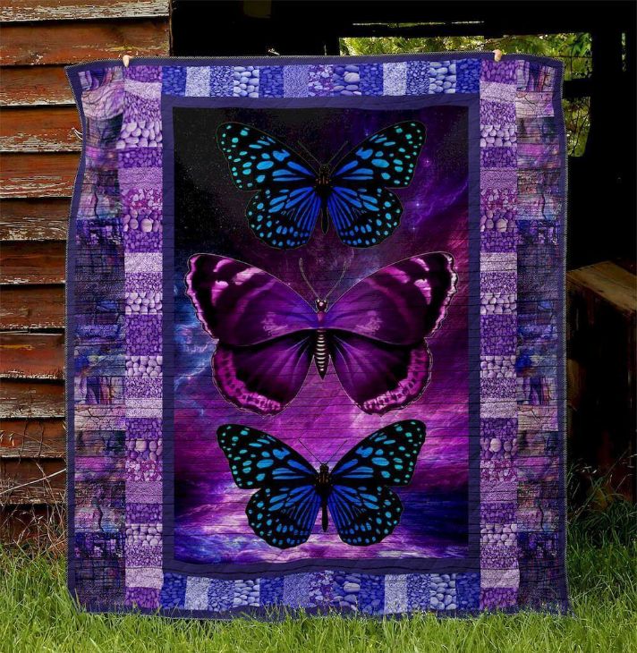 Charming Butterfly Lo Quilt Blanket Baby or Kids Bed Set DUP