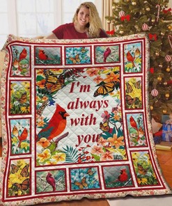 Charming Cardinal Butterfly Lo Quilt Blanket Baby or Kids Bed Set