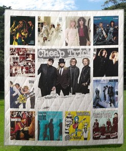 Cheap Trick Fans Must-Have Quilt Blanket