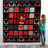 Checkerboard Style Mickey Mouse Quilt Blanket - Soft and Snuggly.