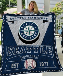 Cheer On Your Team With Seattle Mariners Quilt Blanket