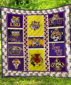 Cheer on the LSU Tigers with this Ncaa Quilt Bedding Set