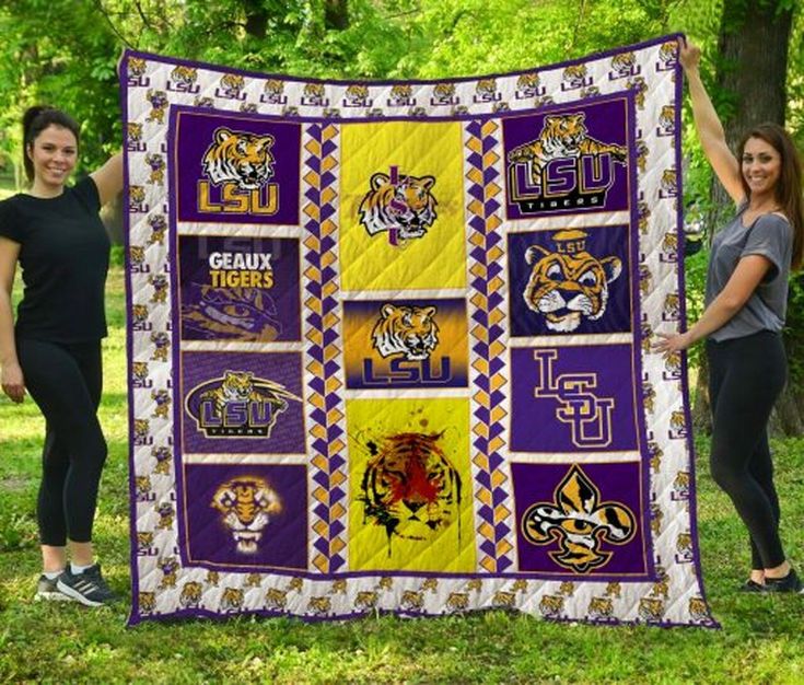 Cheer on the LSU Tigers with this Ncaa Quilt Bedding Set