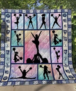 Cheerleading Motivation Quilt Blanket Th2806 for Cheerleaders