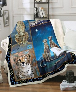 Cheetah Premium Comfy Sofa Throw Blanket - Unique Gifts for Animal Lovers