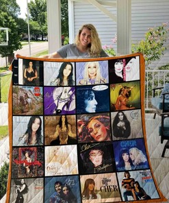 Cher Album Collection Quilt Blanket for Fans of the Iconic Singer