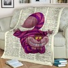 Cheshire Cat Best Seller Fleece Blanket - Makes a Perfect Gift for any Alice in Wonderland Fan!
