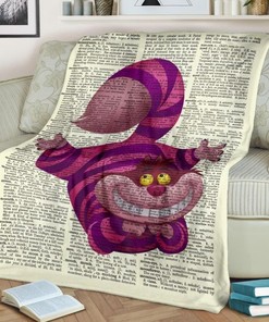 Cheshire Cat Best Seller Fleece Blanket - Makes a Perfect Gift for any Alice in Wonderland Fan!