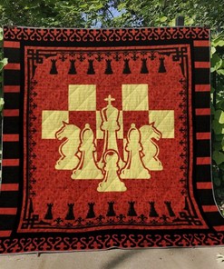 Chessman Chess Lo Quilt Bedding Set for Board Game Enthusiasts