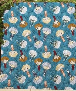 Chibi Golden Girls Collection Inspired Quilt Bedding Set