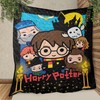 Chibi Harry Potter Fan Gift: Soft and Comfy Quilt Blanket