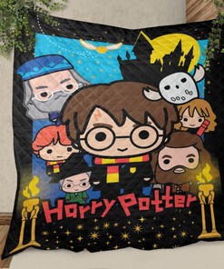 Chibi Harry Potter Fan Gift: Soft and Comfy Quilt Blanket