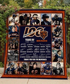 Chicago Bears 100 Years Anniversary Quilt Bedding Set