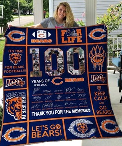Chicago Bears B190617 Quilt Blanket for NFL Fans