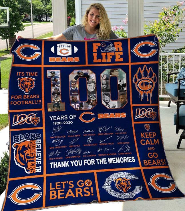 Chicago Bears B190617 Quilt Blanket for NFL Fans