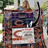 Chicago Bears Personalized Name Quilt Blanket Bed Set Cute for Kids