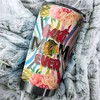 Chicago Blackhawks NHL Tumbler - Best Mom Ever Flower Design