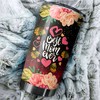 Chicago Blackhawks NHL Tumbler - Best Mom Ever with Cool Flower Design - G Fanatics