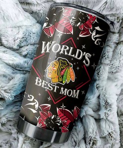 Chicago Blackhawks NHL Tumbler - World's Best Mom Tumbler