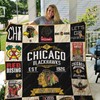 Chicago Blackhawks Quilt Blanket - NHL Officially Licensed Blackhawks Bedding