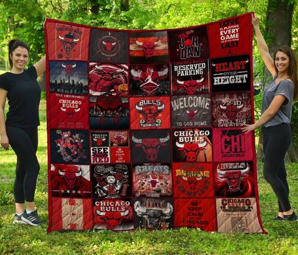 Chicago Bulls Fan Made Quilt Bedding Set for a Personal Touch