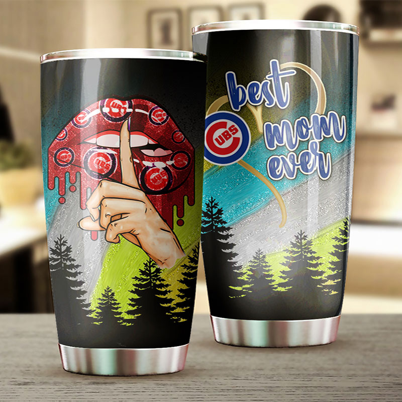 Chicago Cubs Best Mom Ever MLB Tumbler for Adoring Mothers - Image 2