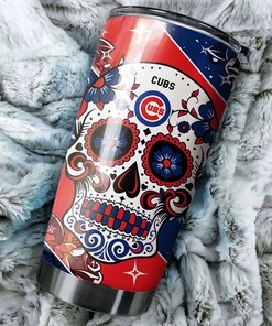 Chicago Cubs MLB Tumbler - Skull Design for Baseball Lovers