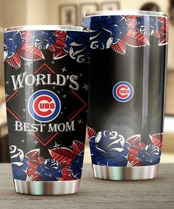 Chicago Cubs MLB Tumbler for World's Best Mom with Personalized Touch