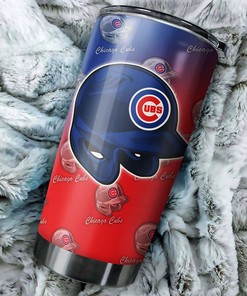 Chicago Cubs MLB Tumbler with Funny Dog Design and MLB Logo