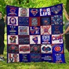 Chicago Cubs Quilt Blanket Sports Team Bedding Set