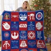 Chicago Cubs Star Wars Collection Quilt Bedding Set - Unique and Fun Quilt Set for Fans of both the Baseball Team