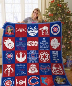 Chicago Cubs Star Wars Collection Quilt Bedding Set - Unique and Fun Quilt Set for Fans of both the Baseball Team