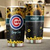 Chicago Cubs Sunflower Sunshine MLB Tumbler with Radiant Flowers