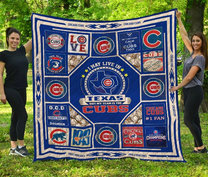 Chicago Cubs-Texas Quilt Bedding Set - Show Your Team Spirit Across the States