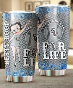 Chicago White Sox MLB Tumbler with Betty Boop Design for Baseball Fans