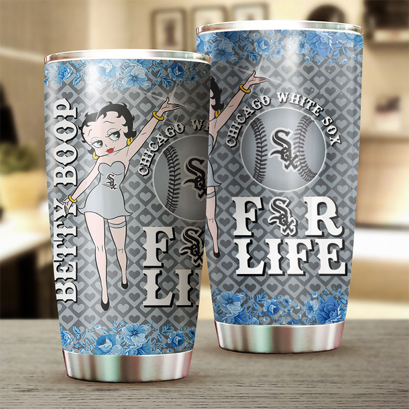 Chicago White Sox MLB Tumbler with Betty Boop Design for Baseball Fans