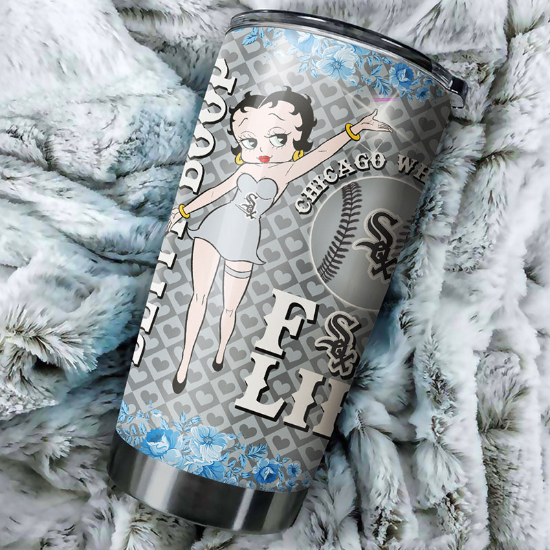Chicago White Sox MLB Tumbler with Betty Boop Design for Baseball Fans - Image 2