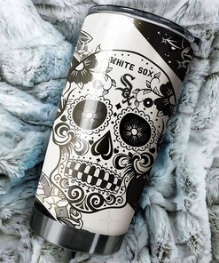 Chicago White Sox MLB Tumbler with Skull Design for Baseball Lovers