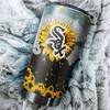 Chicago White Sox MLB Tumbler with sunflower design and custom MLB logo