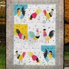 Chicken Pattern Quilt Blanket for a Coordinated Look