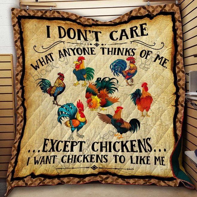 Chickens Quilt Blanket for Farmhouse Decor