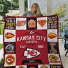 Chiefs Kansas City Chiefs Ver Collection: Quilt Bedding Set with Fleece Blanket for Kansas City Chiefs Fans