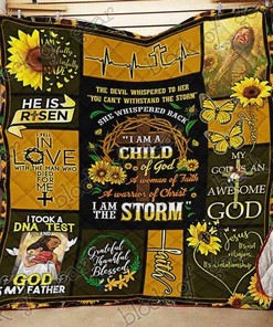 Child of God CL18100160MDQ Quilt Bedding Set with Quilt Blanket, Great Gift for Religious People