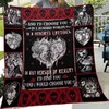 Choose Your Love with I Would Choose You Skull Husband and Wife Quilt Blanket - Personalized Gifts